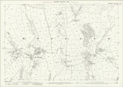 Devon XVI.13 (includes: Molland) - 25 Inch Map