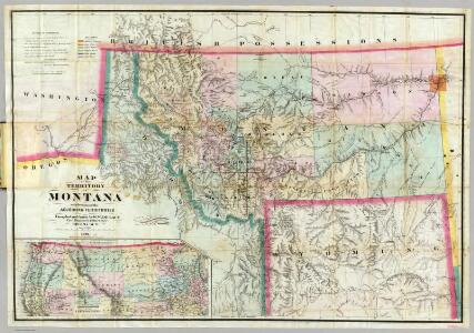 Map Of The Territory Of Montana.