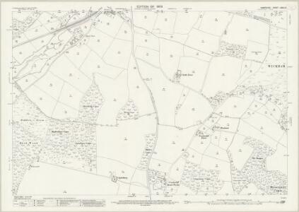 Hampshire and Isle of Wight LXVII.13 (includes: Boarhunt; Fareham; Wickham) - 25 Inch Map