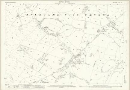 Lancashire XXV.3 (includes: Arkholme With Cawood; Gressingham; Hornby With Farleton) - 25 Inch Map