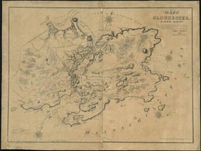 Map of Gloucester, Cape Ann : shewing the roads, harbours, rivers, coves, islands & ledges surrounding that important cape, with directions for entering the harbours