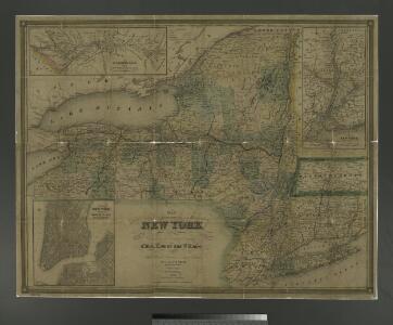 Map of the state of New York: showing the boundaries of counties & townships, the location of cities, towns and villages, the courses of rail roads, canals & stage roads / by J. Calvin Smith; engraved on steel by Sherman & Smith.