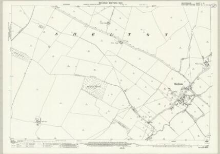 Bedfordshire I.15 (includes: Chelveston Cum Caldecott; Dean and Shelton; Melchbourne and Yelden) - 25 Inch Map
