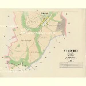 Zetschin (Cečin) - c0812-1-002 - Kaiserpflichtexemplar der Landkarten des stabilen Katasters