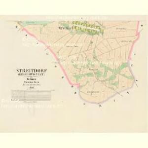 Streitdorf (Hrachowisstat) - c2331-1-003 - Kaiserpflichtexemplar der Landkarten des stabilen Katasters