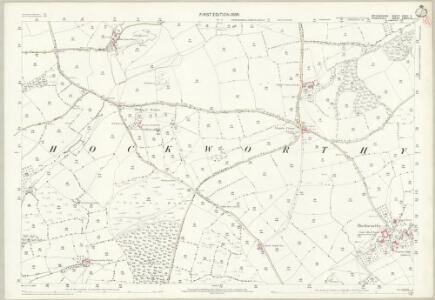 Devon XXXV.2 (includes: Ashbrittle; Hockworthy) - 25 Inch Map