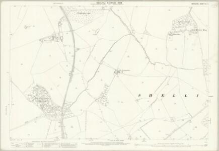 Berkshire VIII.14 (includes: Fernham; Great Faringdon; Little Coxwell; Shellingford) - 25 Inch Map