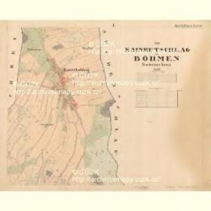 Kainretschlag - c3326-1-001 - Kaiserpflichtexemplar der Landkarten des stabilen Katasters
