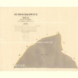 Budischkowitz - m0277-1-001 - Kaiserpflichtexemplar der Landkarten des stabilen Katasters