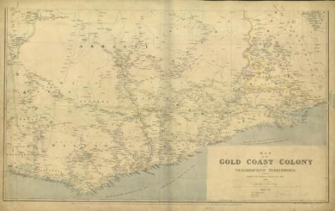 Map of the Gold Coast Colony and neighbouring territories