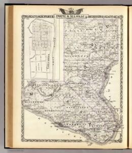 Map of Pope & Massac counties and Golconda.