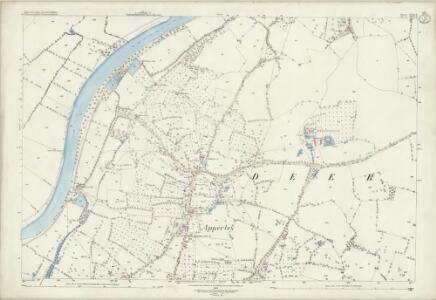 Gloucestershire XVIII.8 (includes: Chaceley; Deerhurst; Tirley) - 25 Inch Map