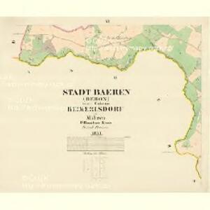 Baeren (Beroun) - m1875-1-006 - Kaiserpflichtexemplar der Landkarten des stabilen Katasters