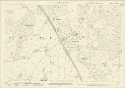 Sussex VII.14 (includes: Frant) - 25 Inch Map