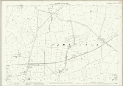 Leicestershire V.13 (includes: Castle Donington; Lockington Hemington) - 25 Inch Map