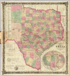 J. De Cordova's Map Of The State Of Texas.