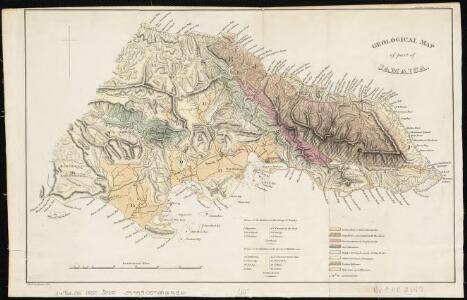 Geological map of part of Jamaica