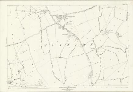 Northamptonshire LII.10 (includes: Courteenhall; Hackleton; Quinton) - 25 Inch Map