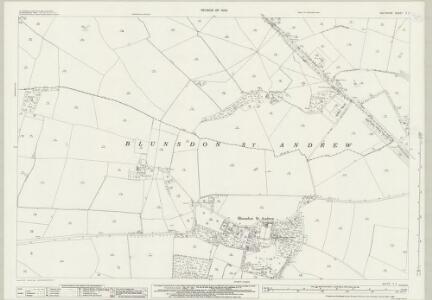 Wiltshire X.7 (includes: Blunsdon St Andrew) - 25 Inch Map