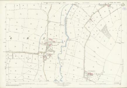 Lincolnshire LXXVII.16 (includes: Aubourn Haddington and South Hykeham; Bassingham; Thurlby) - 25 Inch Map