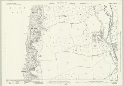 Cornwall V.7 (includes: Bude Stratton; Marhamchurch; Poundstock) - 25 Inch Map