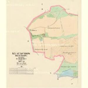 Klauschow (Klaussow) - c3181-1-001 - Kaiserpflichtexemplar der Landkarten des stabilen Katasters