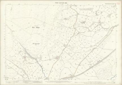 Brecknockshire XIV.1 (includes: Llanwrtyd Wells; Llanwrtyd Without) - 25 Inch Map