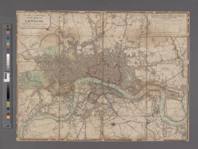 Laurie and Whittle's New map of London with its environs, &c. Including the Recent Improvements.