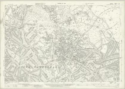 London (1915- Numbered sheets) I.16 (includes: Hampstead) - 25 Inch Map