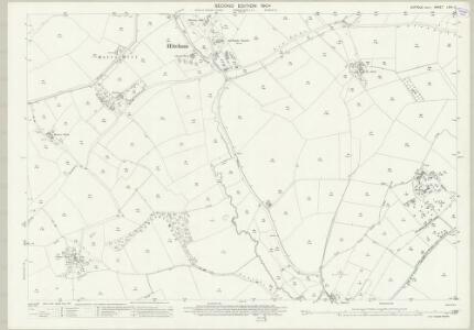 Suffolk LXIV.12 (includes: Bildeston; Hitcham; Kettlebaston; Wattisham) - 25 Inch Map