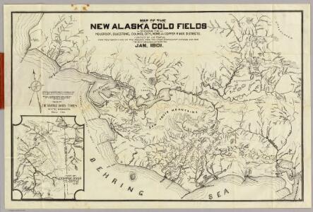 Map Of The New Alaska Gold Fields.