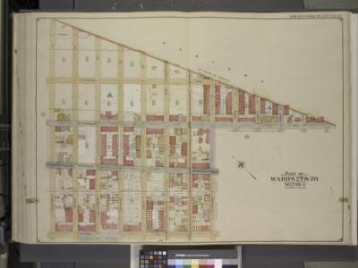 Brooklyn, Vol. 3, Double Page Plate No. 26; Part of   Wards 27 & 28, Section 11; [Map bounded by Boundry Line of Borough of Brooklyn   and Queens, Ralph St., St.Nicholas Ave.; Including Stanhope St., Irving Ave.,    Troutman St.]