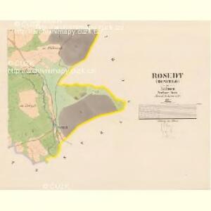 Rosedt (Rosedlo) - c6586-1-003 - Kaiserpflichtexemplar der Landkarten des stabilen Katasters