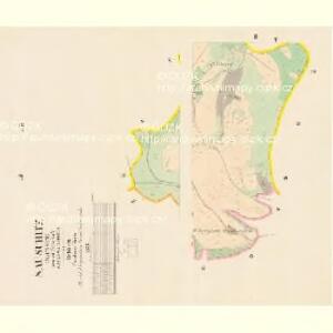 Sauschnitz (Saussice) - c7155-1-002 - Kaiserpflichtexemplar der Landkarten des stabilen Katasters