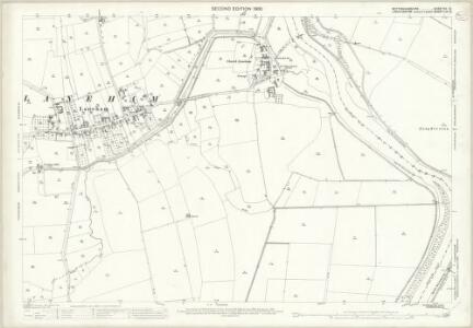 Nottinghamshire XV.12 (includes: Dunham; Kettlethorpe; Laneham; Newton On Trent) - 25 Inch Map
