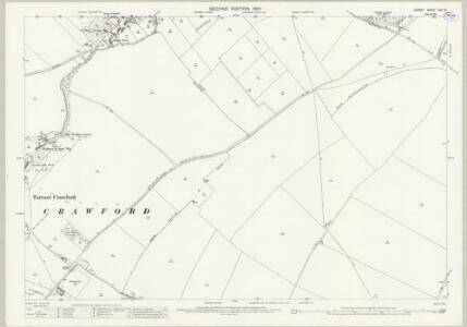 Dorset XXV.13 (includes: Shapwick; Tarrant Crawford; Tarrant Keynston; Tarrant Rushton) - 25 Inch Map