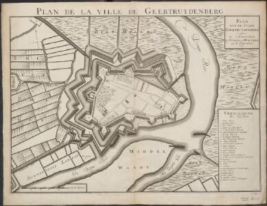 Plan de la ville de Geertruydenberg = Plan van de stadt Geertruydenberg.