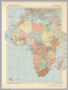 Africa - Political.  Pergamon World Atlas.