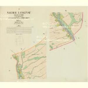Nieder Langenau (Dolni Lanow) - c1320-1-002 - Kaiserpflichtexemplar der Landkarten des stabilen Katasters