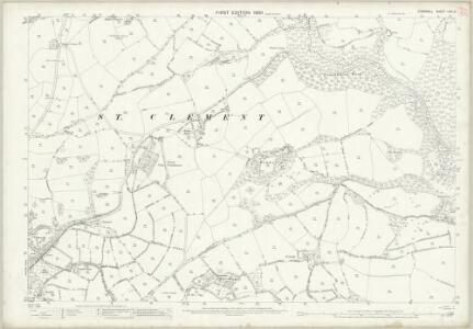 Cornwall LVIII.9 (includes: St Clement; Truro) - 25 Inch Map
