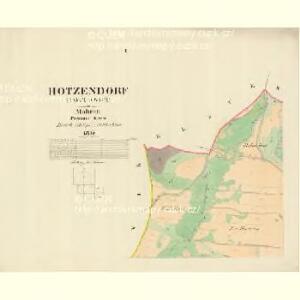 Hotzendorf (Hočlawice) - m0745-1-001 - Kaiserpflichtexemplar der Landkarten des stabilen Katasters