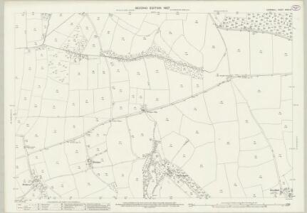 Cornwall XXXII.14 (includes: Colan; Mawgan in Pyder; St Columb Major) - 25 Inch Map