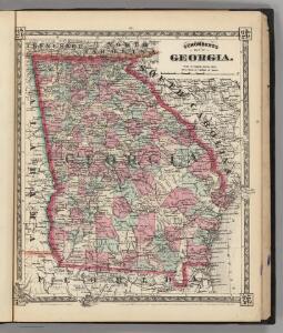 Schonberg's Map of Georgia.
