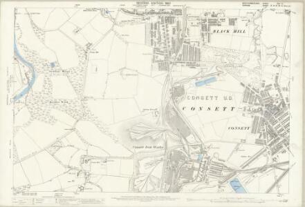 Northumberland (Old Series) CIXA.5 (includes: Consett; Shotley Low Quarter) - 25 Inch Map