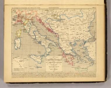 L'Empire Ottoman, la Grece et l'Italie de 1500 a 1700.