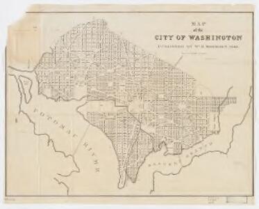 Map of the city of Washington