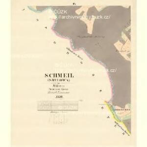 Schmeil (Smilowa) - m2792-1-004 - Kaiserpflichtexemplar der Landkarten des stabilen Katasters