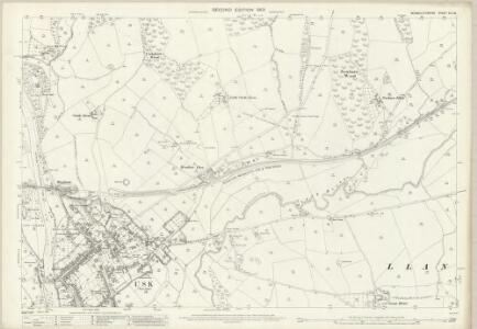 Monmouthshire XIX.15 (includes: Gwehelog Fawr; Llanbadog Fawr; Llantrisaint Fawr; Usk) - 25 Inch Map
