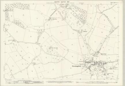Essex (1st Ed/Rev 1862-96) XV.3 (includes: Finchingfield) - 25 Inch Map