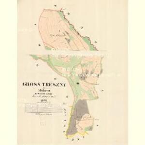 Gross Treszny - m3332-1-001 - Kaiserpflichtexemplar der Landkarten des stabilen Katasters